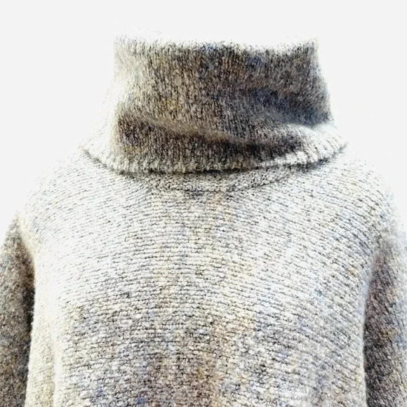 JESSICA SIMPSON Women Long Sleeve Pull-Over Turtle Neck Gray/Blu Sweater Sz XS - Picture 2 of 14